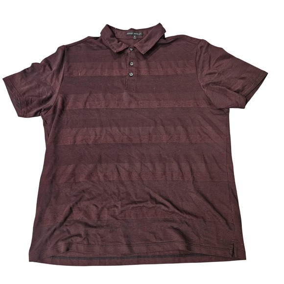 Robert Barakett Other - Robert Barakett Polo Shirt Mens XL Red Striped Knit Short Sleeve Golf Casual